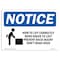 Signmission OSHA, How To Lift Correctly Prevent Back Injury, 10in X 7in Rigid Plastic, 7" W, 10" L, Landscape OS-NS-P-710-L-15814 - alternate 1